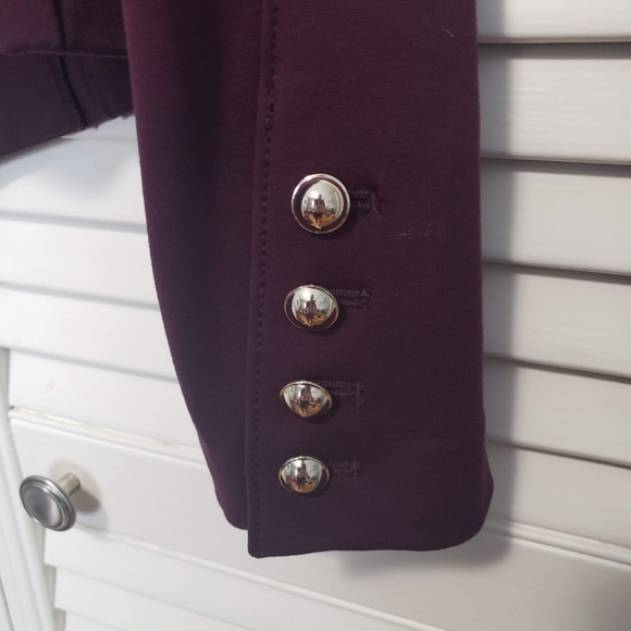 White House Black Market Purple Blazer - Picture 3 of 4